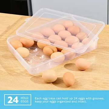 Sclvdi Stackable Egg Holder - Fresh & Organized Storage
