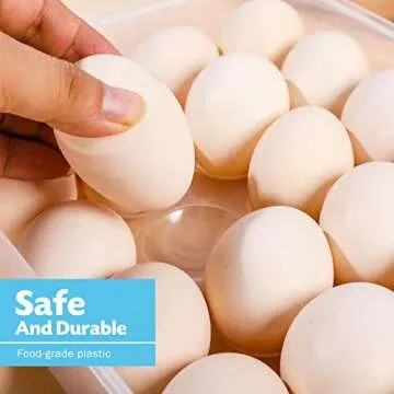 Sclvdi Stackable Egg Holder - Fresh & Organized Storage