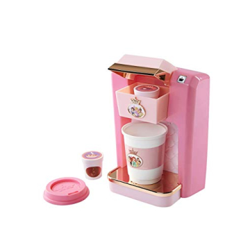 Disney Princess Play Coffee Maker Set - Pink, 4-Piece, Realistic Sounds