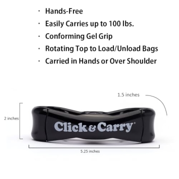 Click & Carry Grocery Bag Carrier - Effortless Hauling Tool