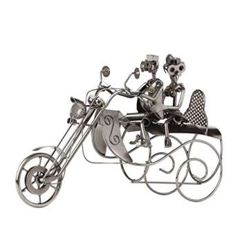 TANGDIAABBCC Upscale Innovations Couple On A Motorcycle, Bike Sculpture and Figurine Decor & Vintage...