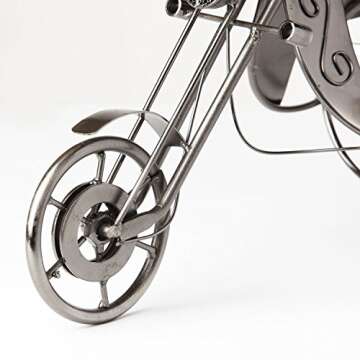 Stunning Couple Motorcycle Wine Rack & Accessories Set