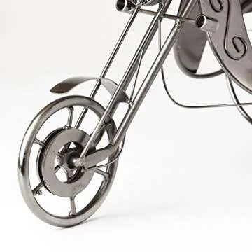 Stunning Couple Motorcycle Wine Rack & Accessories Set