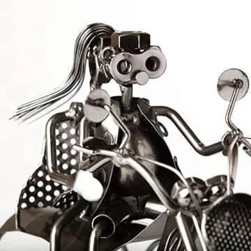 Stunning Couple Motorcycle Wine Rack & Accessories Set