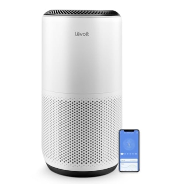 LEVOIT Air Purifiers for Home Large Room Up to 1980 Ft² in 1 Hr With Air Quality Monitor, HEPA Slee...