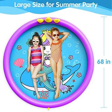 GiftInTheBox 3-in-1 Splash Pad for Kids & Dogs