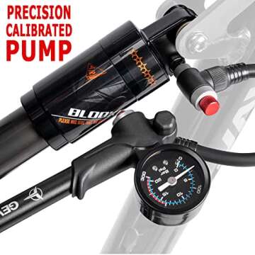High Pressure Shock Pump - 300 Psi for Bikes and Motorcycles