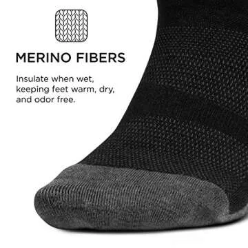 Feetures Merino 10 Cushion No Show Tab Socks - Large Old Charcoal