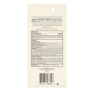 Aveeno SPF 40+ Invisible Milk Sunscreen for Sensitive Skin