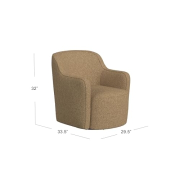 Stylish HomePop Barrel Back Swivel Chair for Any Room