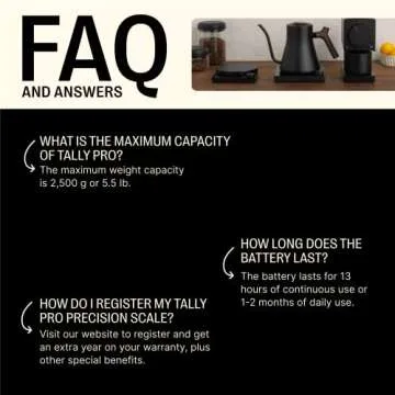 Fellow Tally Pro Coffee Scale - Precision and Style