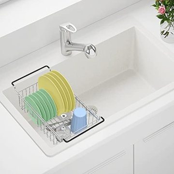 TreeLen Stainless Steel Expandable Dish Drying Rack