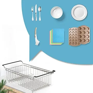 TreeLen Stainless Steel Expandable Dish Drying Rack