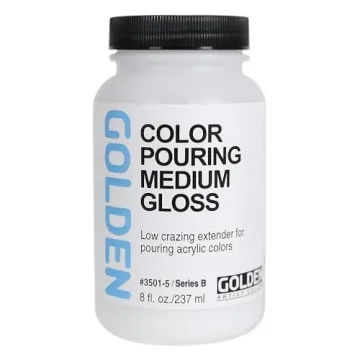Color Pouring Medium Gloss by GOLDEN - Enhance Your Acrylic Art with This Professional Medium