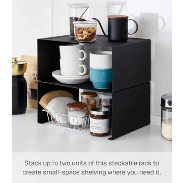 Yamazaki Stackable Kitchen Rack - Elegant Storage Solution