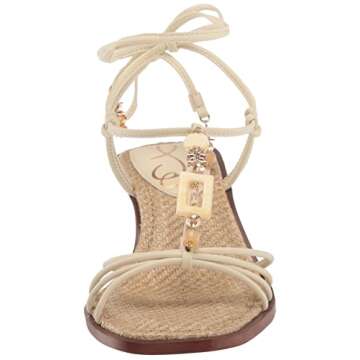 Sam Edelman Dacie Heeled Sandal Modern Ivory 8 Medium