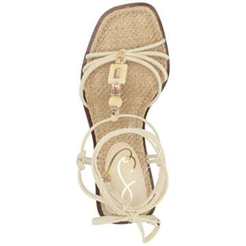 Sam Edelman Dacie Heeled Sandal Modern Ivory 8 Medium