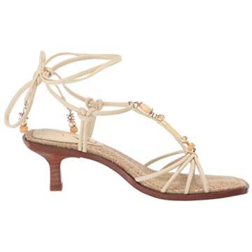Sam Edelman Dacie Heeled Sandal Modern Ivory 8 Medium