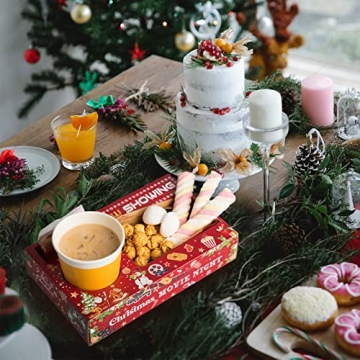 Christmas Movie Night Snack Trays for Parties and Celebrations