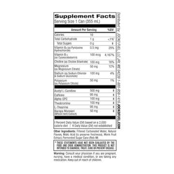 Jocko GO Energy Drink - KETO, Vitamin B12, Vitamin B6, Electrolytes, L Theanine, Magnesium- All Natural Energy Boost, Sugar Free Nootropic Monk Fruit Blend - 12 Pack (Sour Apple)