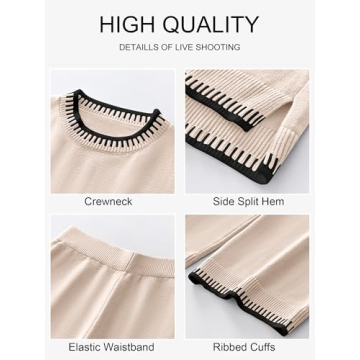 Stylish ANRABESS Women Two Piece Sweater Sets for All Occasions