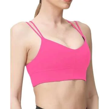 MotoRun Bralettes for Women, Strappy Sports Bra Push up Bralette Sexy Bras Rave Top