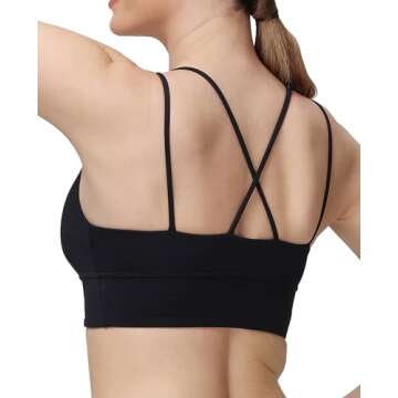 MotoRun Bralettes for Women, Strappy Sports Bra Push up Bralette Sexy Bras Rave Top