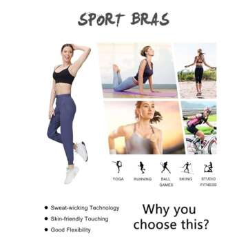 MotoRun Bralettes for Women, Strappy Sports Bra Push up Bralette Sexy Bras Rave Top