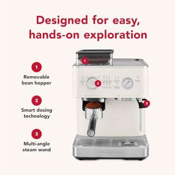 KitchenAid Espresso Machine with Burr Grinder - KES6551