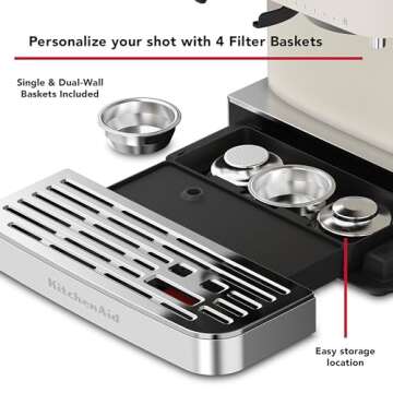 KitchenAid Espresso Machine with Burr Grinder - KES6551