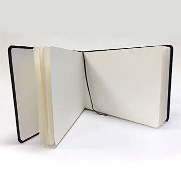 Watercolour Travel Journal - A4 Landscape - 200 GSM - 60 Pages - Acid Free - NOT (Medium Grain)