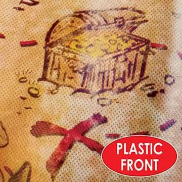 Plastic Treasure Map Party Accessory (1 count) (1/Pkg)