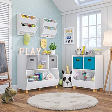 RiverRidge Kids Toy Storage Organizer for Simple Playroom Tidy Up