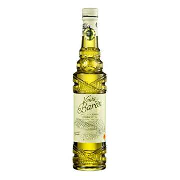 Venta del Barón - Voted The World's Best Olive Oil - Extra Virgin Cold Pressed - High in Polyphenols - 16.9 fl oz (500ml) Bottle