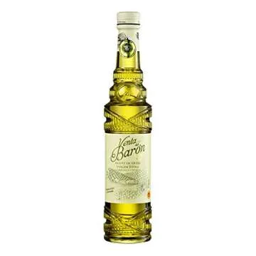 Venta del Barón - Voted The World's Best Olive Oil - Extra Virgin Cold Pressed - High in Polyphenols - 16.9 fl oz (500ml) Bottle