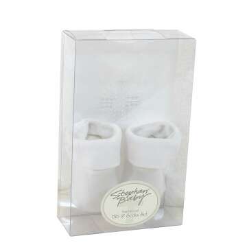 Infant Personalized Christening Bib & Booties Set