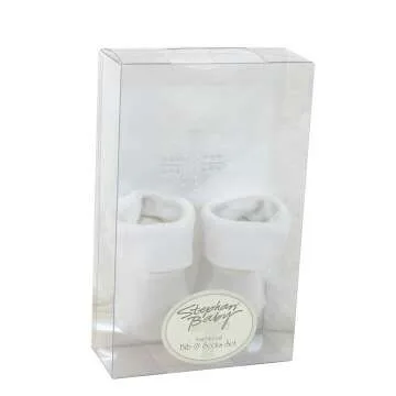 Infant Personalized Christening Bib & Booties Set