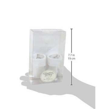 Infant Personalized Christening Bib & Booties Set