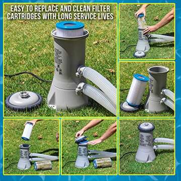 U.S. Pool Supply 4 Pack Universal Filter Cartridges