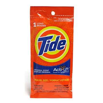 Tide Load Liquid Detergent for Travel Efficient Laundry