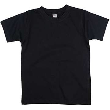 Earth Elements Little Kids'/Toddlers’ Short Sleeve T-Shirt 3T Black