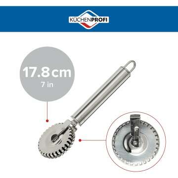 Stainless Steel Ravioli Cutter 7-Inch Wheel