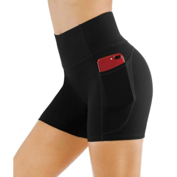 GYM PEOPLE High Waist Yoga Shorts - Tummy Control & Comfort