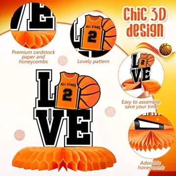 10 Basketball Birthday Decorations - Centerpieces & More