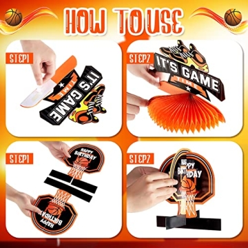 10 Basketball Birthday Decorations - Centerpieces & More