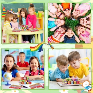 JUNEBRUSHS Colorful Back to School Slap Bracelets - 56 Pcs