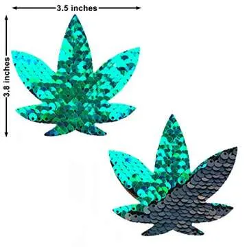 Bold Neva Nude Ariel Green Black Nipztix Pasties