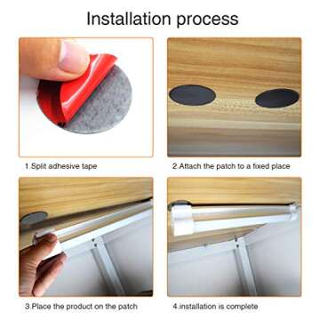 LETOUR LED Tube Magnetic Light Work Lights 6000Lumens 10400mAh 5 Lighting Options Camping Lantern USB Rechargeable Portable Battery Powered Lights with 2 Magnets Endurance for 80 Hours