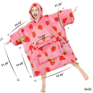 Narecte Kids Blanket Hoodie - Cozy Wearable Blanket for Kids