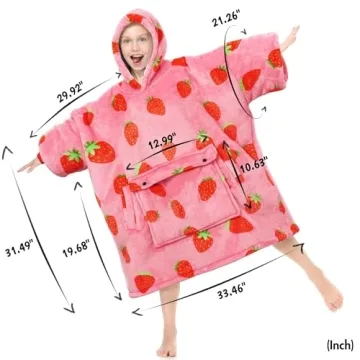Narecte Kids Blanket Hoodie - Cozy Wearable Blanket for Kids